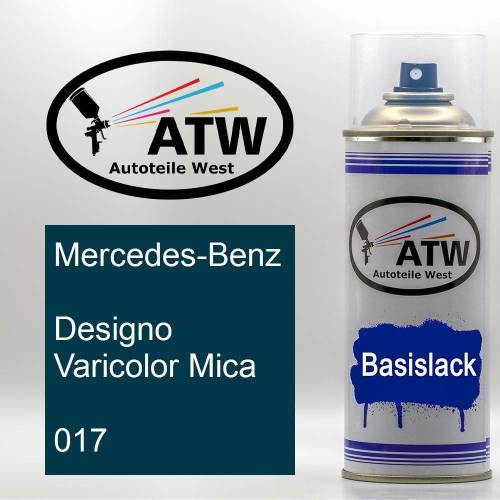 Mercedes-Benz, Designo Varicolor Mica, 017: 400ml Sprühdose, von ATW Autoteile West.